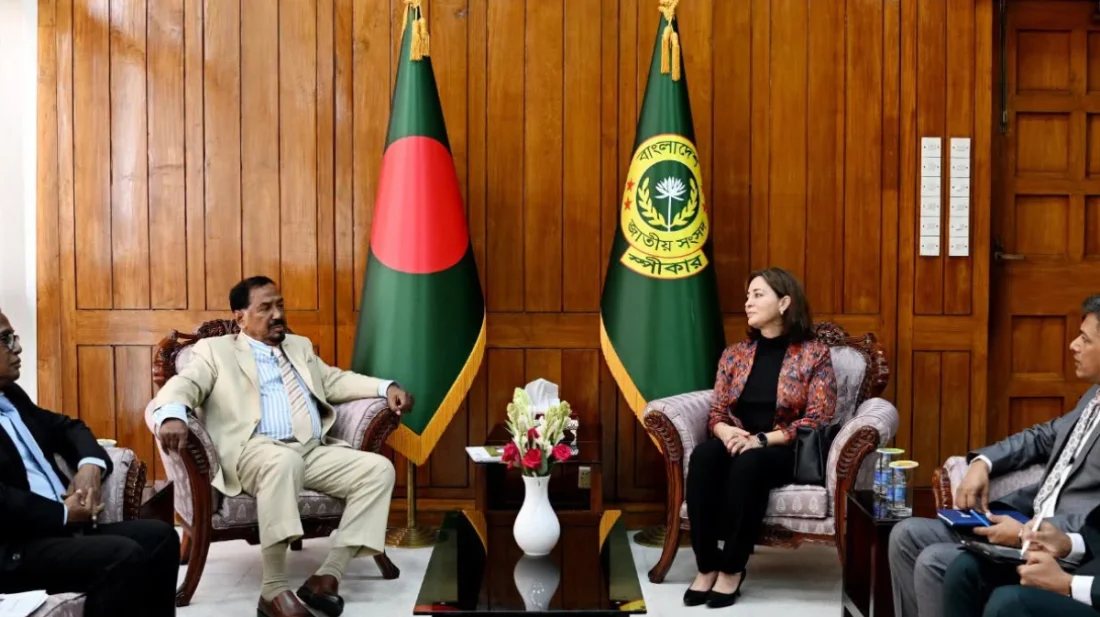 স্পিকারের সঙ্গে ঢাকায় নিযুক্ত সুইডেনের রাষ্ট্রদূতের সাক্ষাৎ